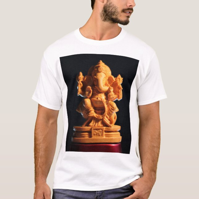 Ganesh - Remover of Obstacles & Symbol of Weisheit T-Shirt (Vorderseite)