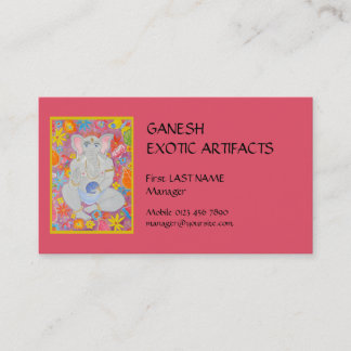 Ganesh rosa Visitenkarte