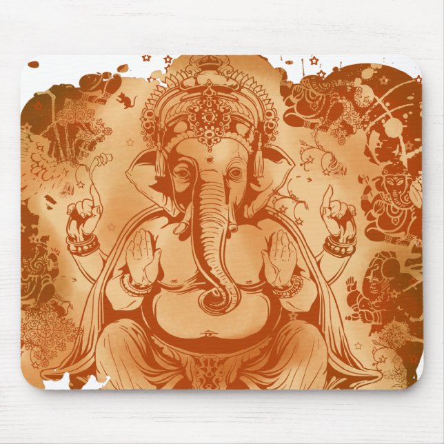 Ganesh Rostsplash Mousepad (Vorne)