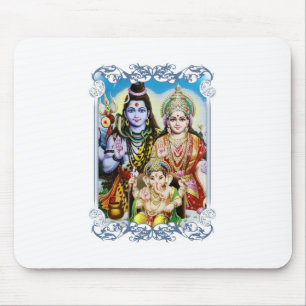 Ganesh, Shiva und Parvati, Lord Ganesha, Durga Mousepad