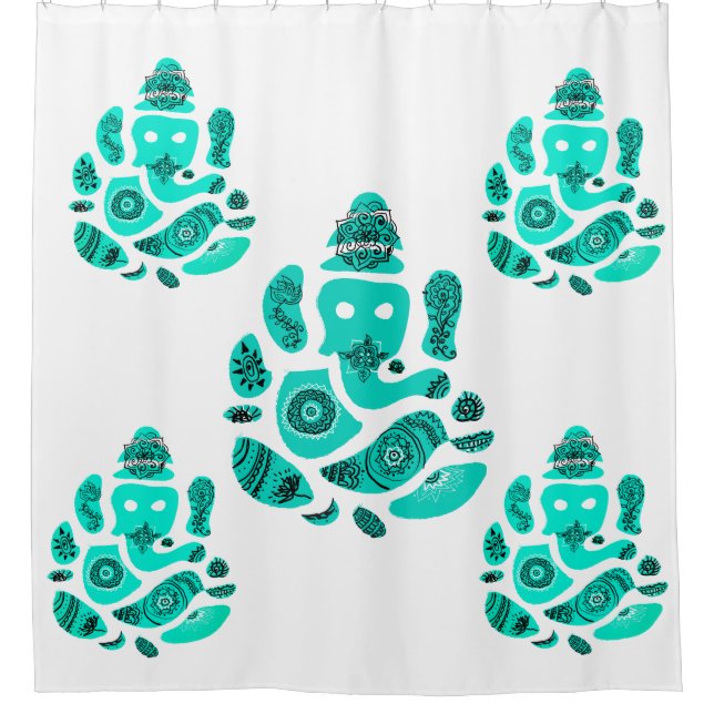 Ganesh Shower Vorhang (Vorderseite)