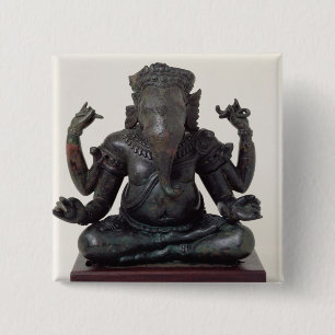 Ganesh, spätes 12th-early 13. Jahrhundert, Angkor Button