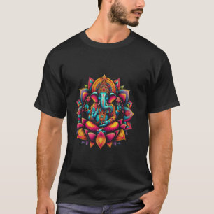 Ganesh-Symbol Yoga Hindu-Elefant Gott Ganesha Puja T-Shirt