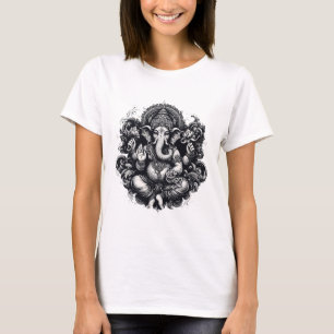 Ganesh-Symbol Yoga Hindu-Elefanten-Gott Ganesha Pu T-Shirt