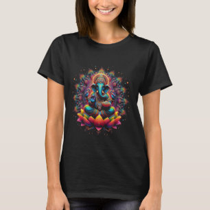 Ganesh Symbol Yoga Hindu Elephant Gott Ganesha Puj T-Shirt