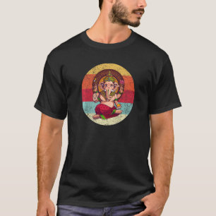 Ganesh Symbol Yoga Hindu Gott Männer Meditation T-Shirt