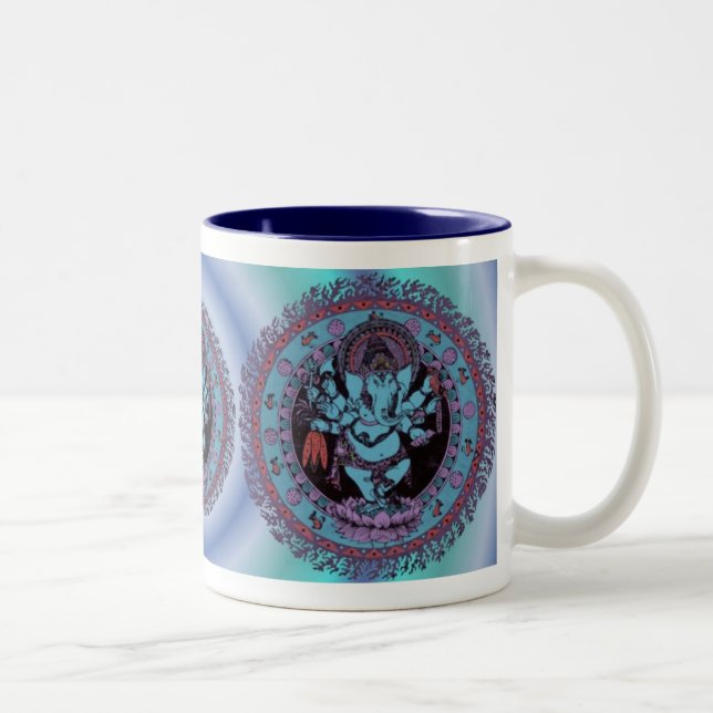 Ganesh Tänzer Zweifarbige Tasse (Rechts)