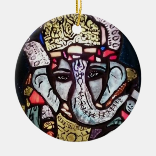 Ganesh Verzierung Keramik Ornament (Vorne)