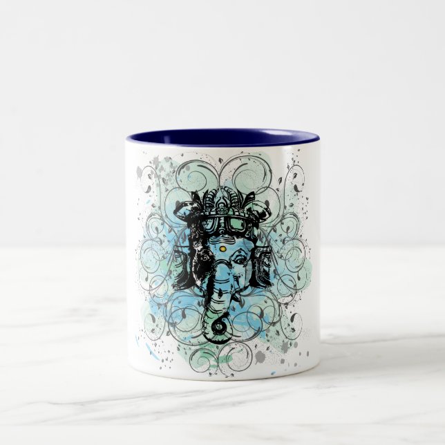 Ganesh Zweifarbige Tasse (Mittel)