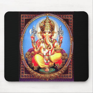 Ganesha (गणेश) indischer Elefant Mousepad