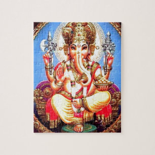 Ganesha (ग णे श) indischer Elefant Puzzle
