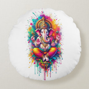 Ganesha 2 rundes kissen