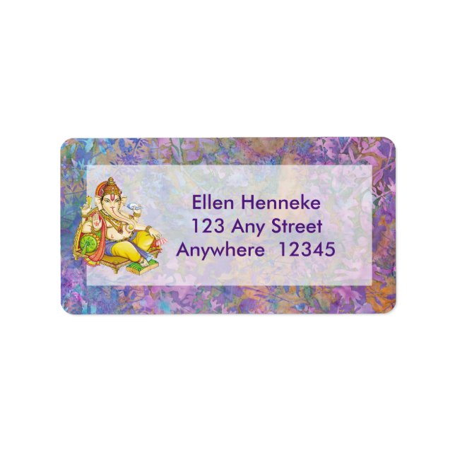 Ganesha Adressaufkleber (Vorne)