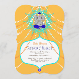 Ganesha Babyparty 5" x 7" Einladungskarte Einladung