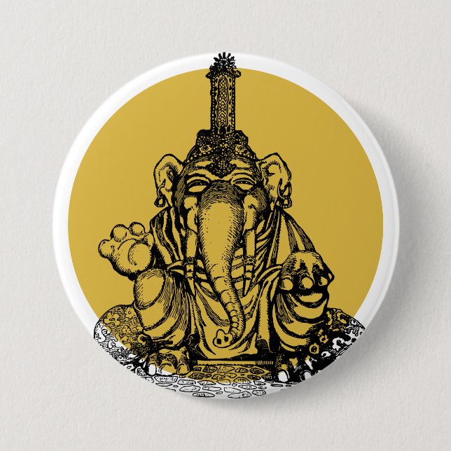 Ganesha Button (Vorderseite)