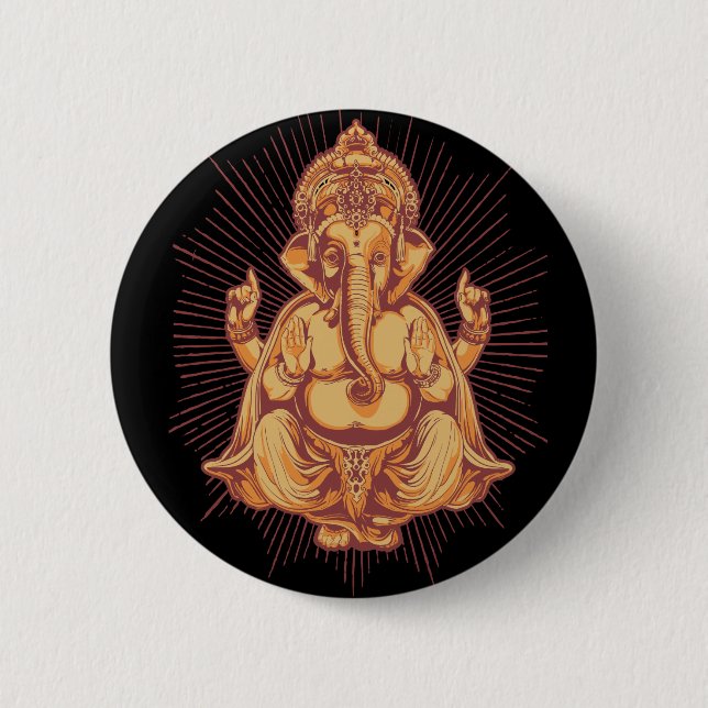 Ganesha Button (Vorderseite)