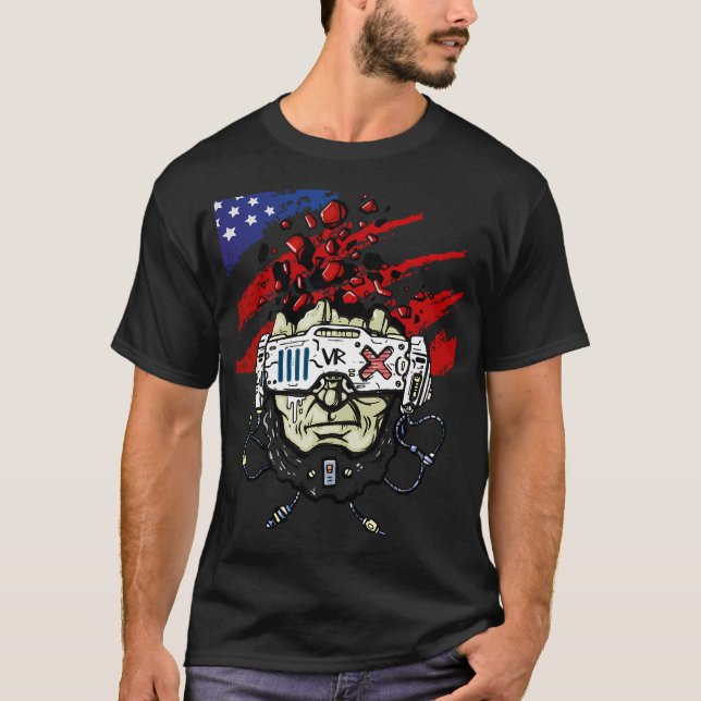 Ganesha-Cartoon. T-Shirt (Vorderseite)