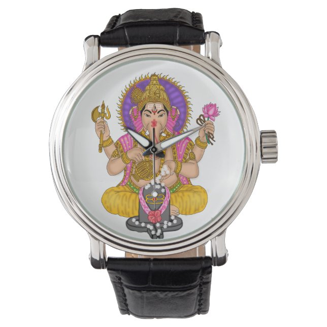 Ganesha Clock Armbanduhr (Vorderseite)