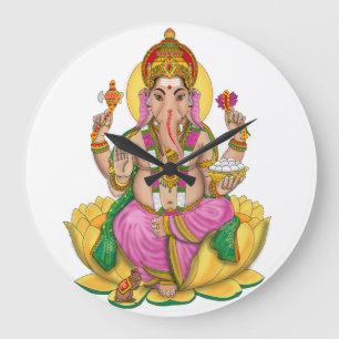 Ganesha Clock Große Wanduhr