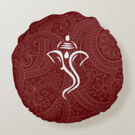 Ganesha Custom Round Pillows Rundes Kissen