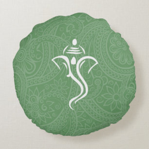 Ganesha Custom Round Pillows Rundes Kissen
