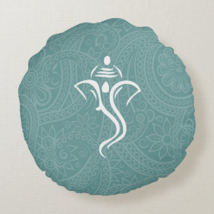 Ganesha Custom Round Pillows Rundes Kissen