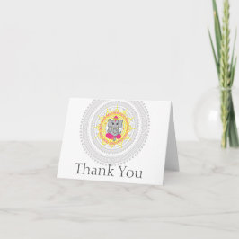 Ganesha danken Ihnen, Rosa zu kardieren Dankeskarte