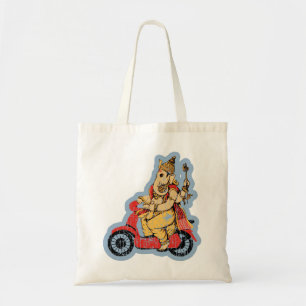 Ganesha, das einen Roller reitet Tragetasche