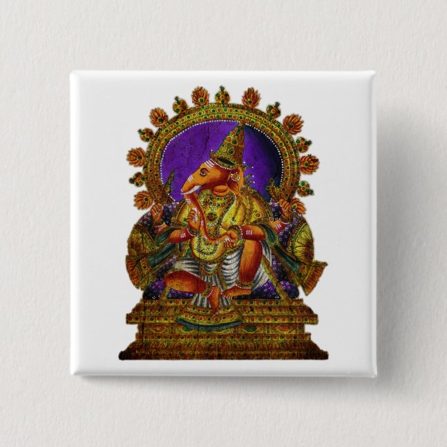 Ganesha Deva antique | Erstellen Sie Ihren eigenen Button (Vorderseite)