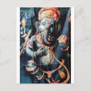 Ganesha Elefant Hindu Erfolgsgott Postkarte
