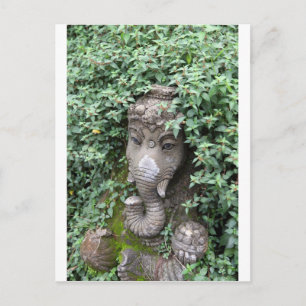 Ganesha elephant Hindu God of success Postkarte