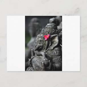 Ganesha elephant Hindu God of success Postkarte
