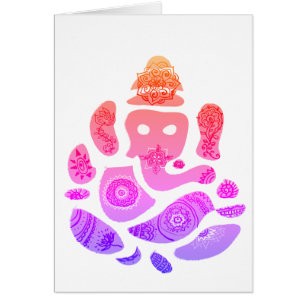 Ganesha Elepnat God Grußkarte