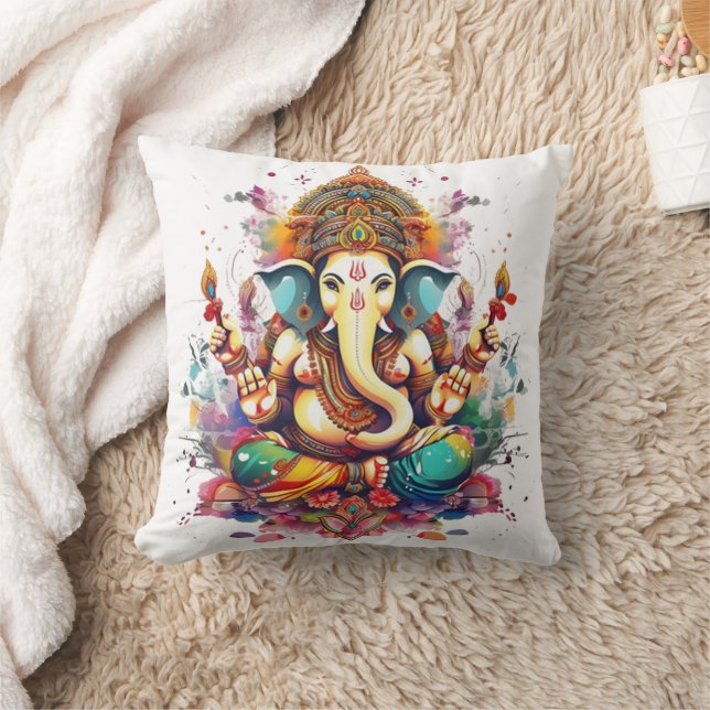 Ganesha, Ganesch, Ganapati-Abbau von Hindernissen  Kissen (Decke)