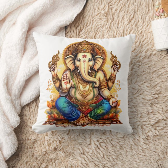 Ganesha, Ganesch, Ganapati-Abbau von Hindernissen  Kissen (Decke)