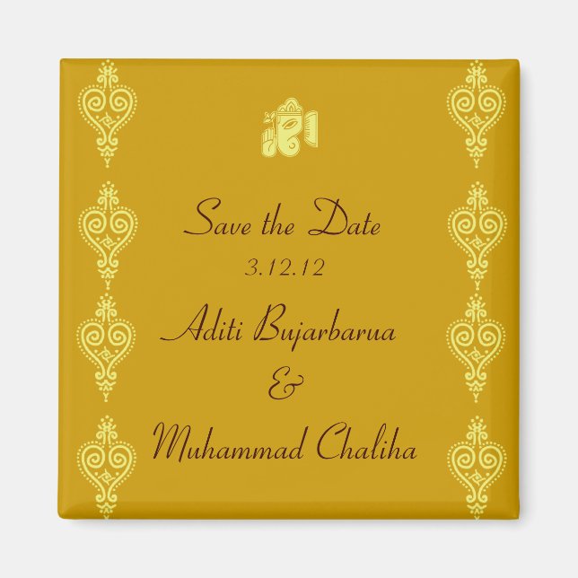 Ganesha Gastgeschenk Hochzeit Magnete (Vorne)