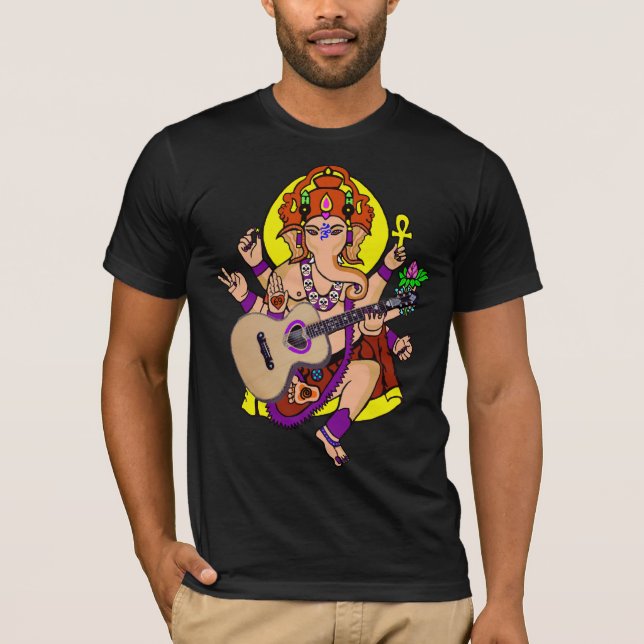 Ganesha Gitarren-Geist T-Shirt (Vorderseite)