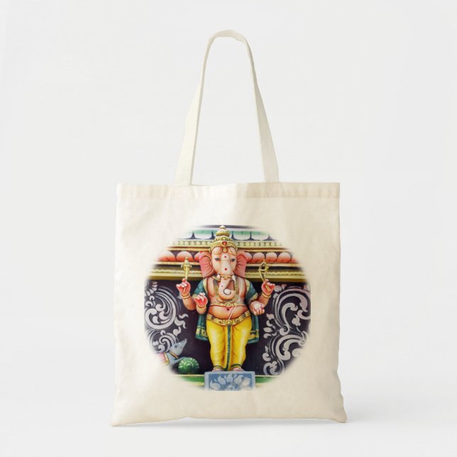 Ganesha God Statue Tote Bag Tragetasche (Vorne)