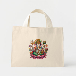 Ganesha, Gott des Glücks Mini Stoffbeutel