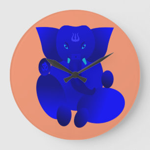 Ganesha Große Wanduhr