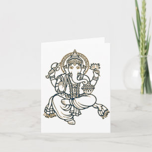 Ganesha hindische Gottheits-Gott Karte