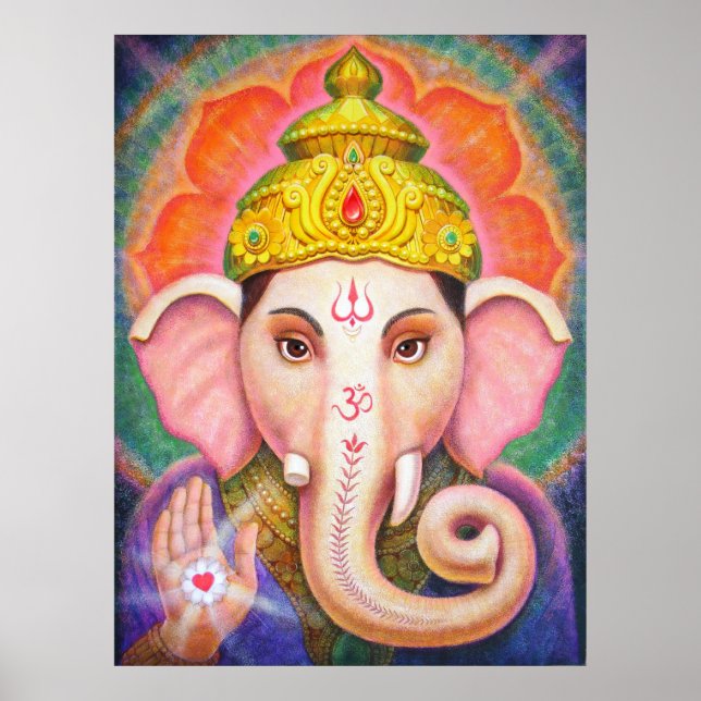 Ganesha Hindu Elephant Poster (Vorne)