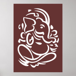 Ganesha - Hindu-Gott-Zeichen Poster