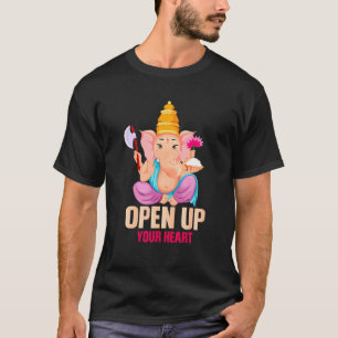 Ganesha Hinduismus Yoga Meditation Indien Elefant  T-Shirt