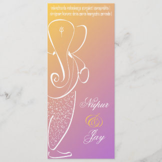 Ganesha Hochzeitseinladung :: Himbeere Einladung