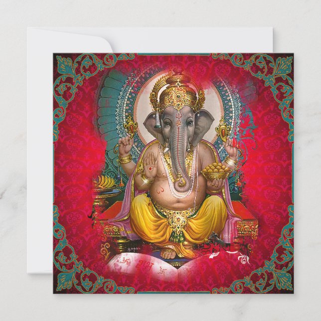GANESHA - Karte, Gruß, Einladung (Vorderseite)