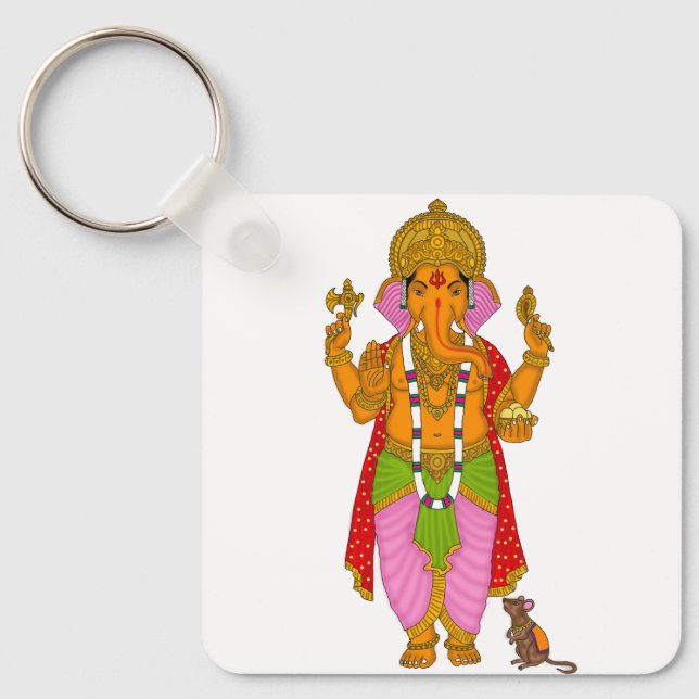 Ganesha Keychain & Devotional Keyring Schlüsselanhänger (Vorderseite)