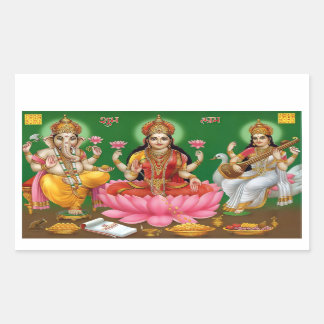 Ganesha, Lakshmi & Saraswati Stickers