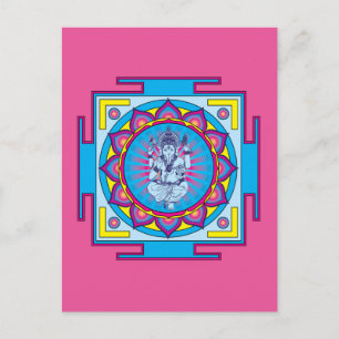 Ganesha Mandala Postkarte