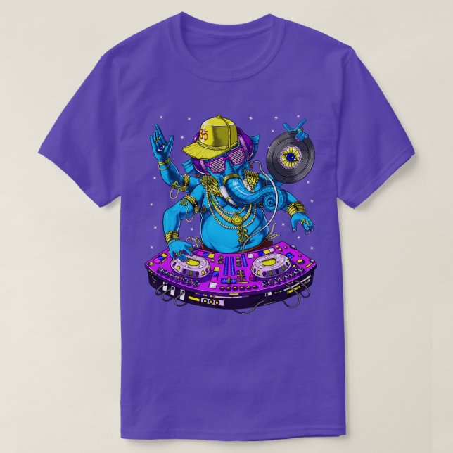 Ganesha Music DJ T-Shirt (Design vorne)